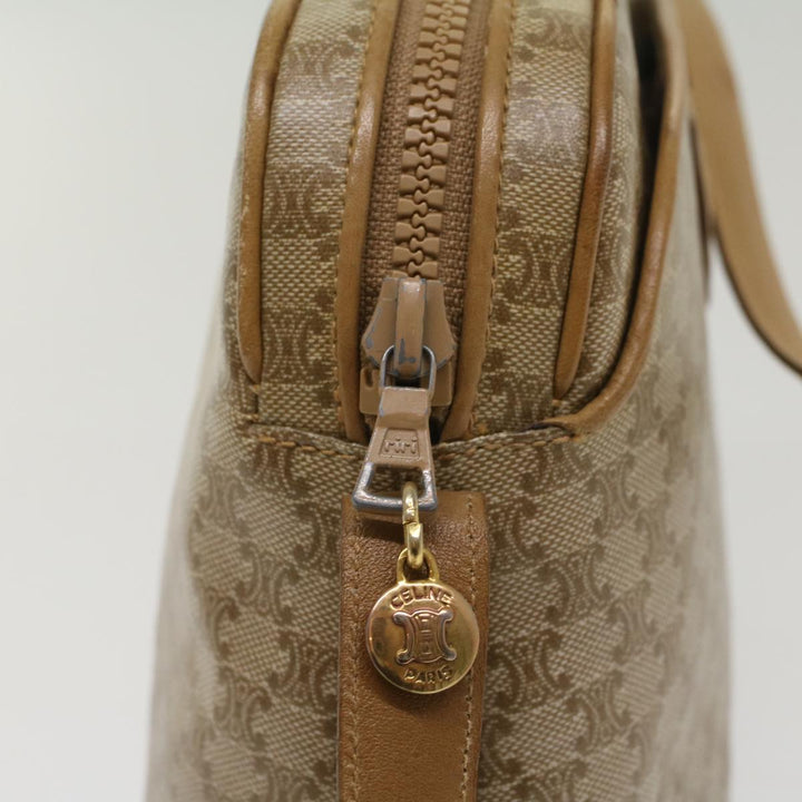 Celine Macadam Canvas Shoulder Bag Beige  54135