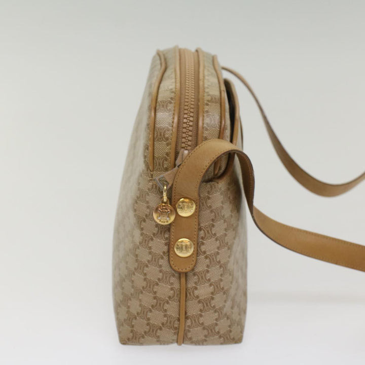Celine Macadam Canvas Shoulder Bag Beige  54135