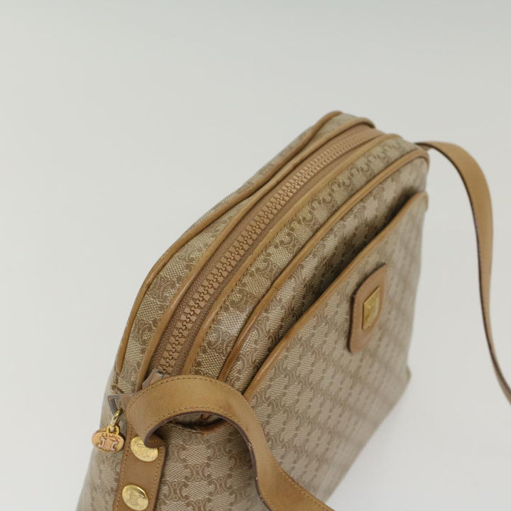 Celine Macadam Canvas Shoulder Bag Beige  54135