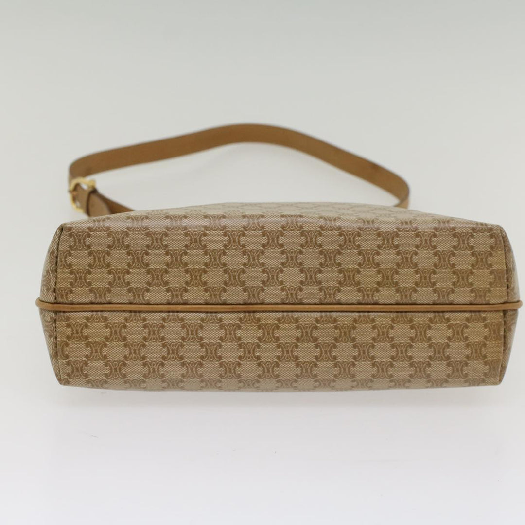 Celine Macadam Canvas Shoulder Bag Beige  54135