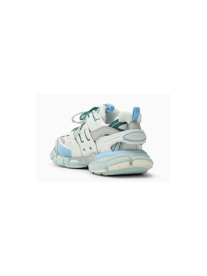 TRACK WHITE/BLUE/GREY MESH AND NYLON TRAINER