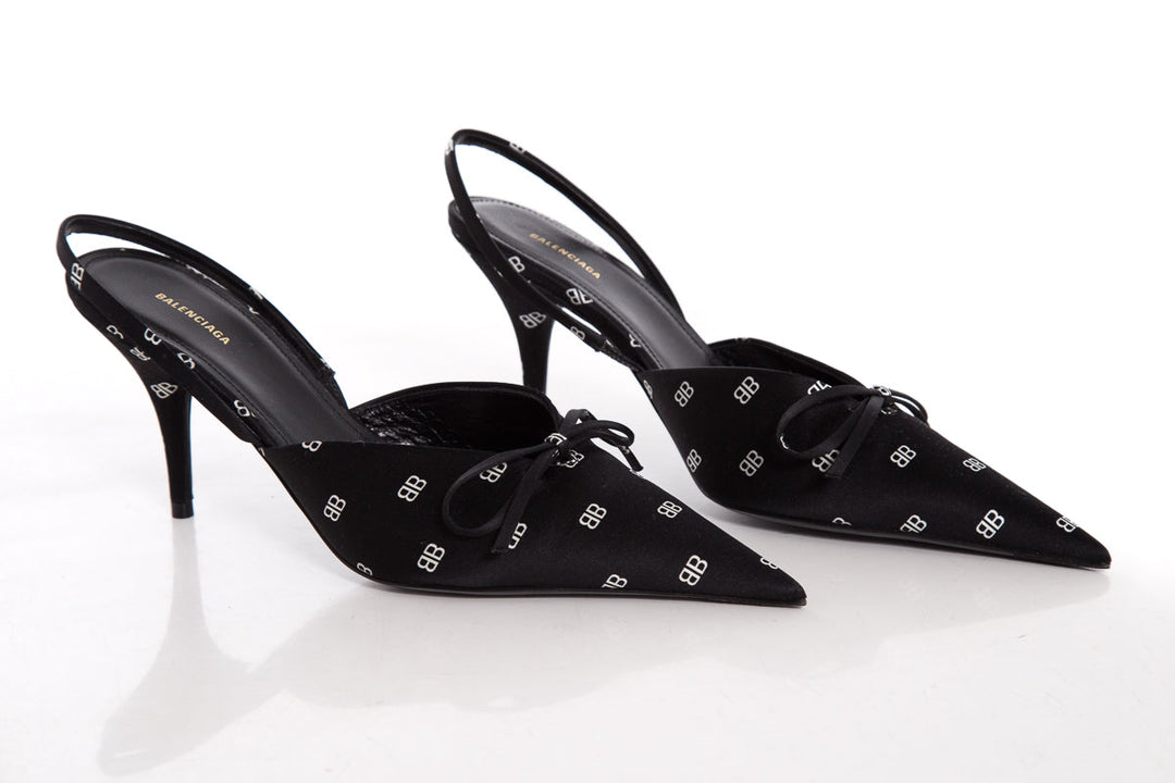 Balenciaga Black Slingback Heels SZ 36