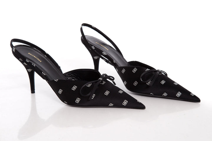 Balenciaga Black Slingback Heels SZ 36