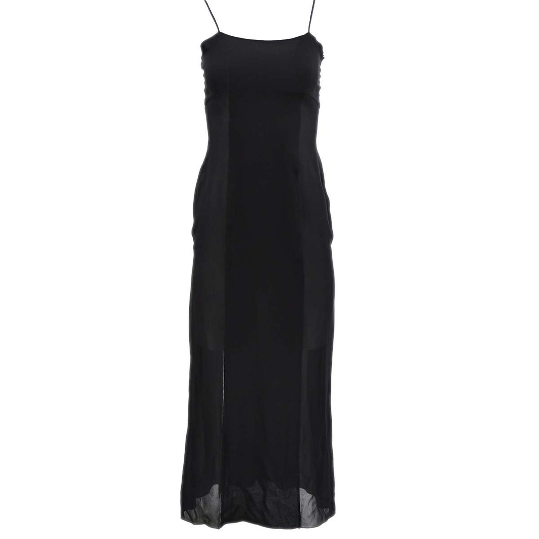 Top Quality Chanel Sleeveless Dress Black 97P #36