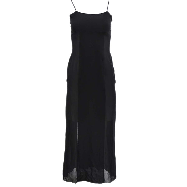 Top Quality Chanel Sleeveless Dress Black 97P #36