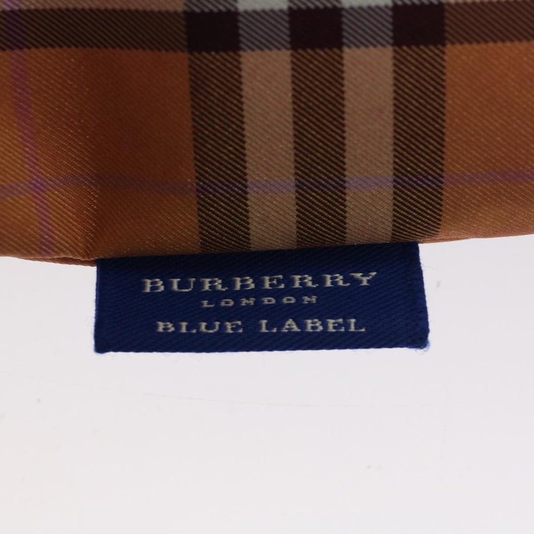 BURBERRY Nova Check Tote Bag Nylon Leather Red Beige Black Auth 54466