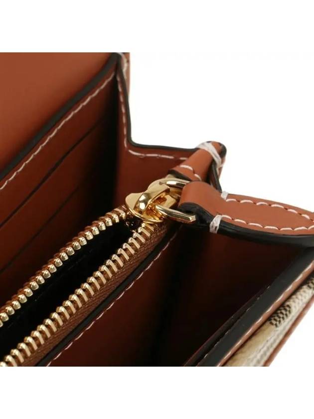 Burberry Vintage Check Flap Long Wallet Beige