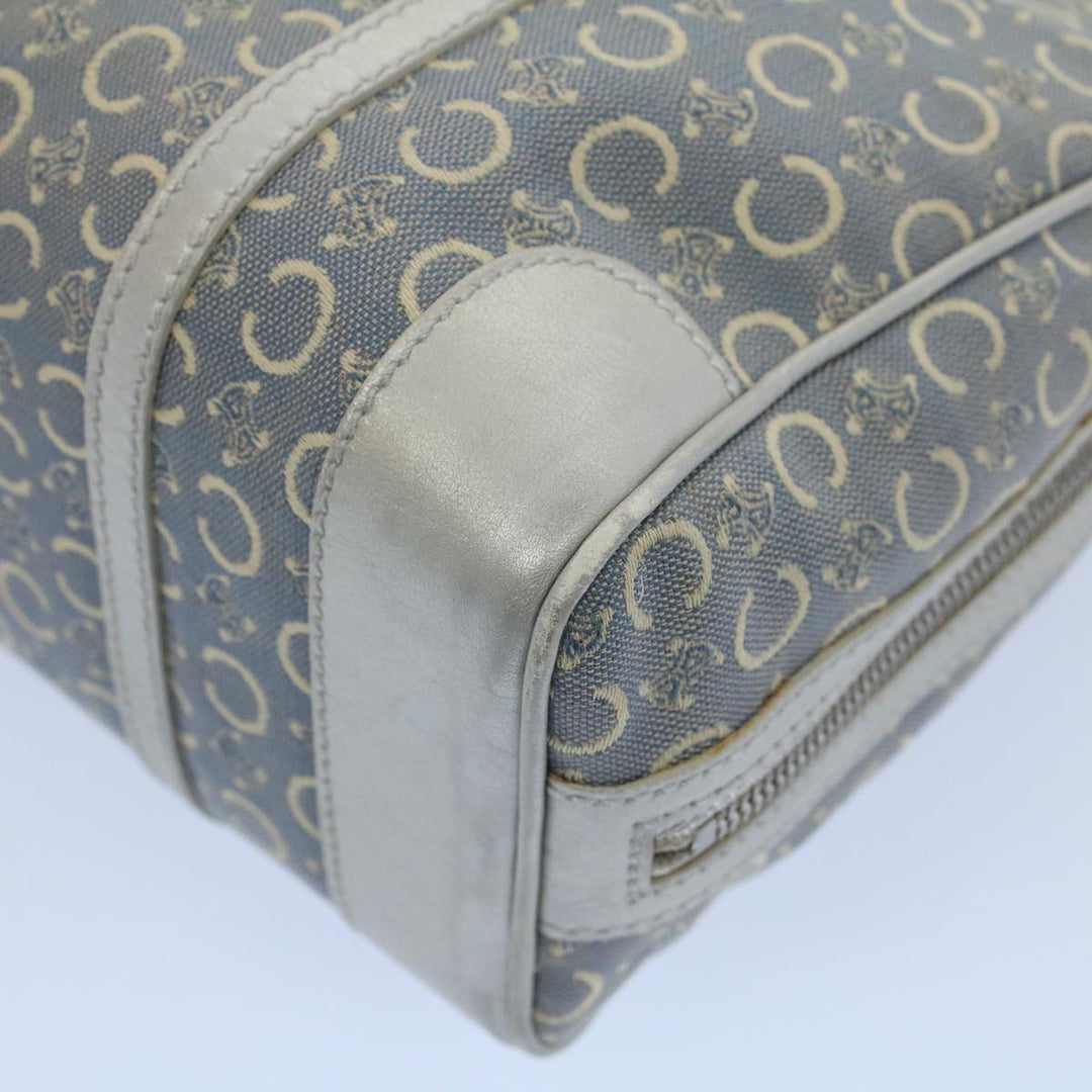 Celine C Macadam Canvas Hand Bag Light Blue  54505