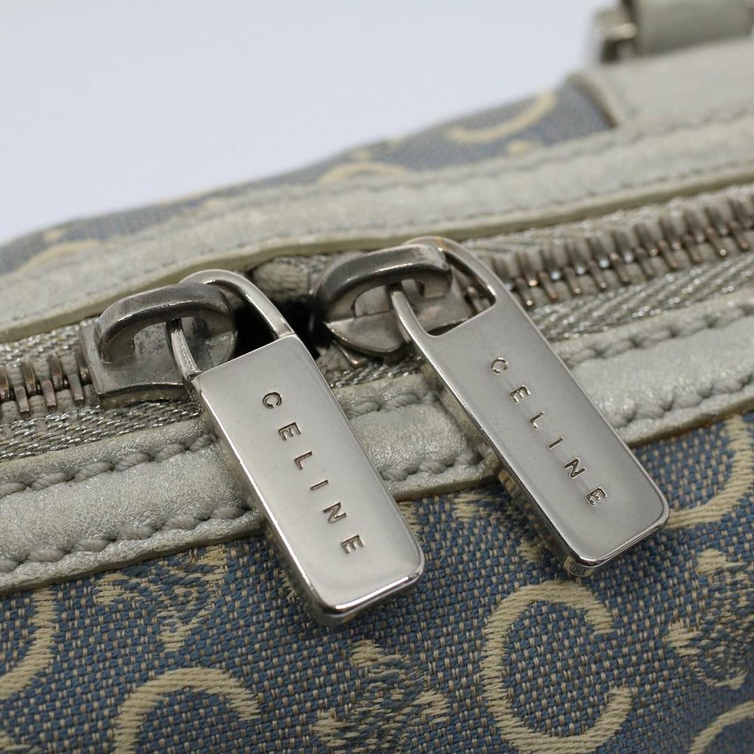 Celine C Macadam Canvas Hand Bag Light Blue  54505
