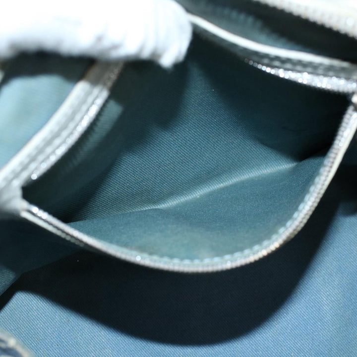 Celine C Macadam Canvas Hand Bag Light Blue  54505