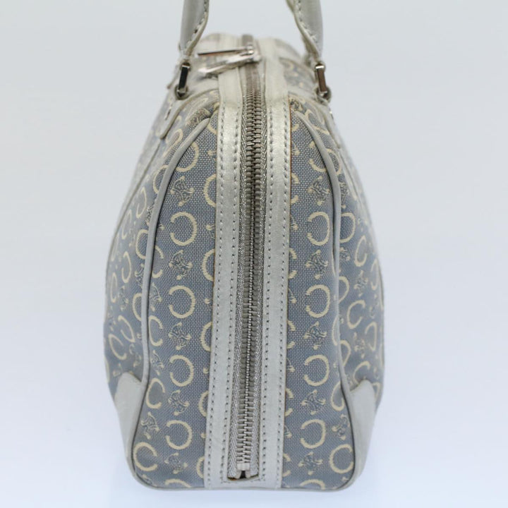 Celine C Macadam Canvas Hand Bag Light Blue  54505