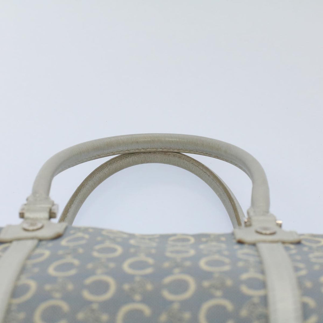 Celine C Macadam Canvas Hand Bag Light Blue  54505