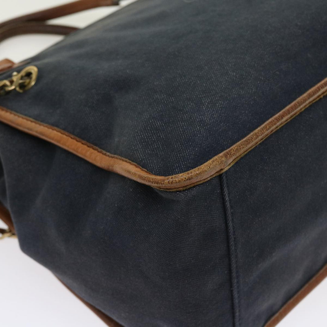 Chloe Harley Hand Bag Denim Navy 54745
