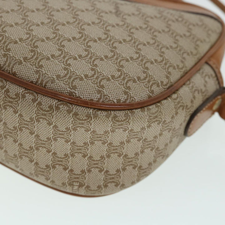 Celine Macadam Canvas Shoulder Bag Beige  54801