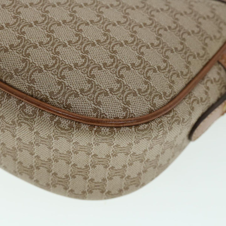 Celine Macadam Canvas Shoulder Bag Beige  54801