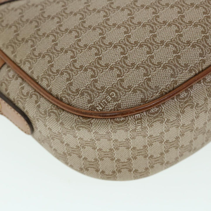Celine Macadam Canvas Shoulder Bag Beige  54801