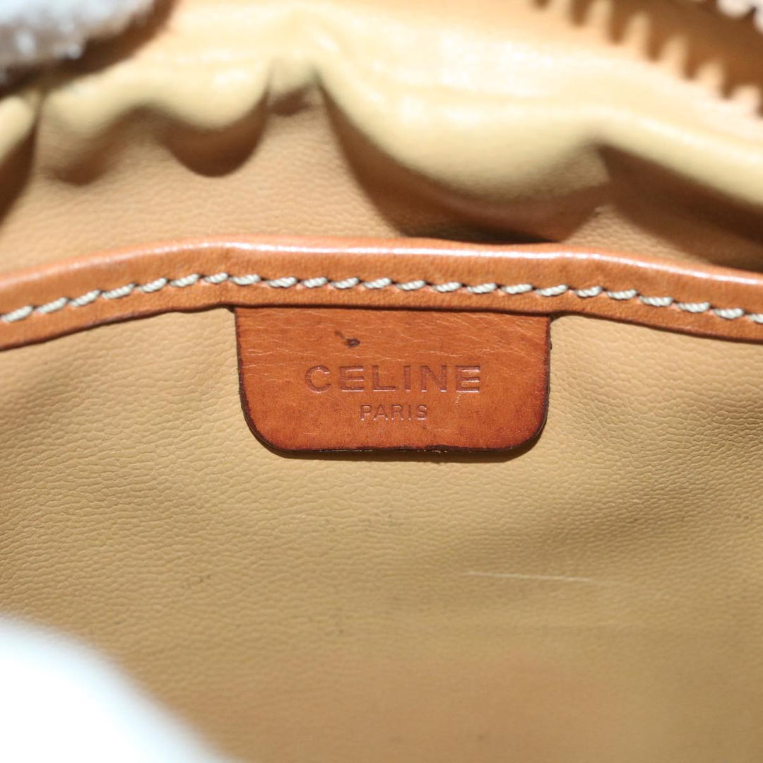 Celine Macadam Canvas Shoulder Bag Beige  54801