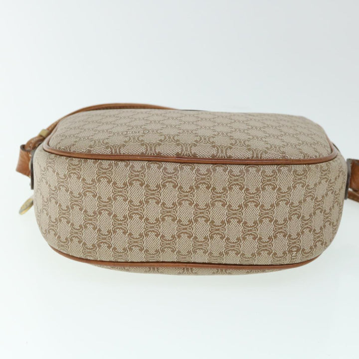 Celine Macadam Canvas Shoulder Bag Beige  54801