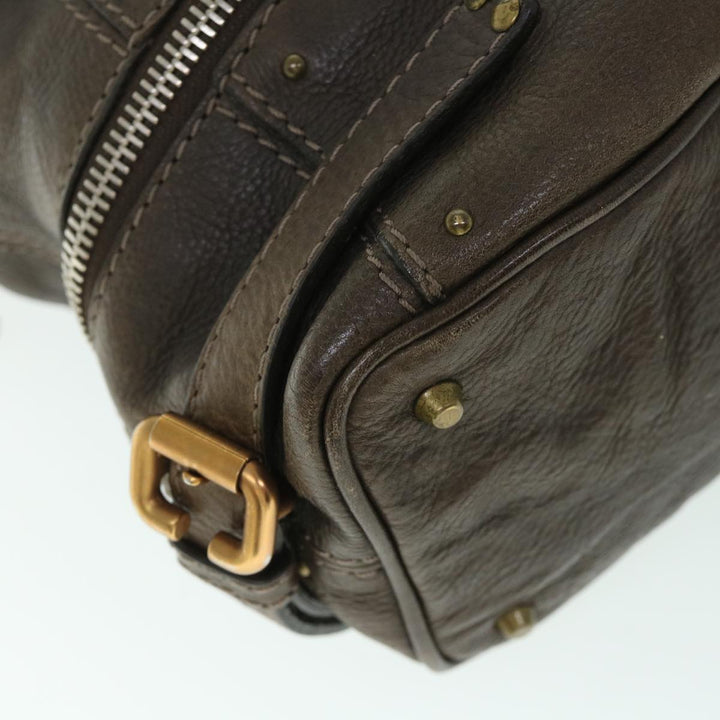 Chloe Paddington Shoulder Bag Leather Brown 54863