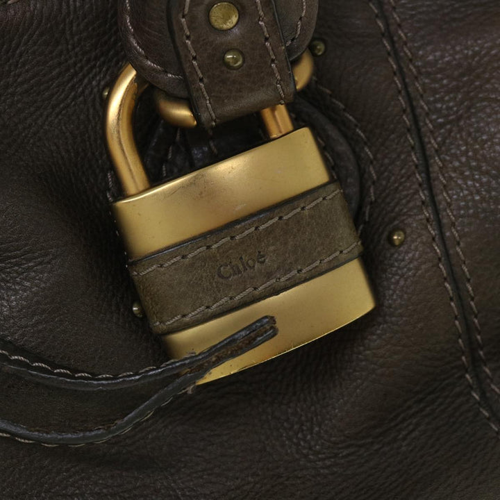 Chloe Paddington Shoulder Bag Leather Brown 54863