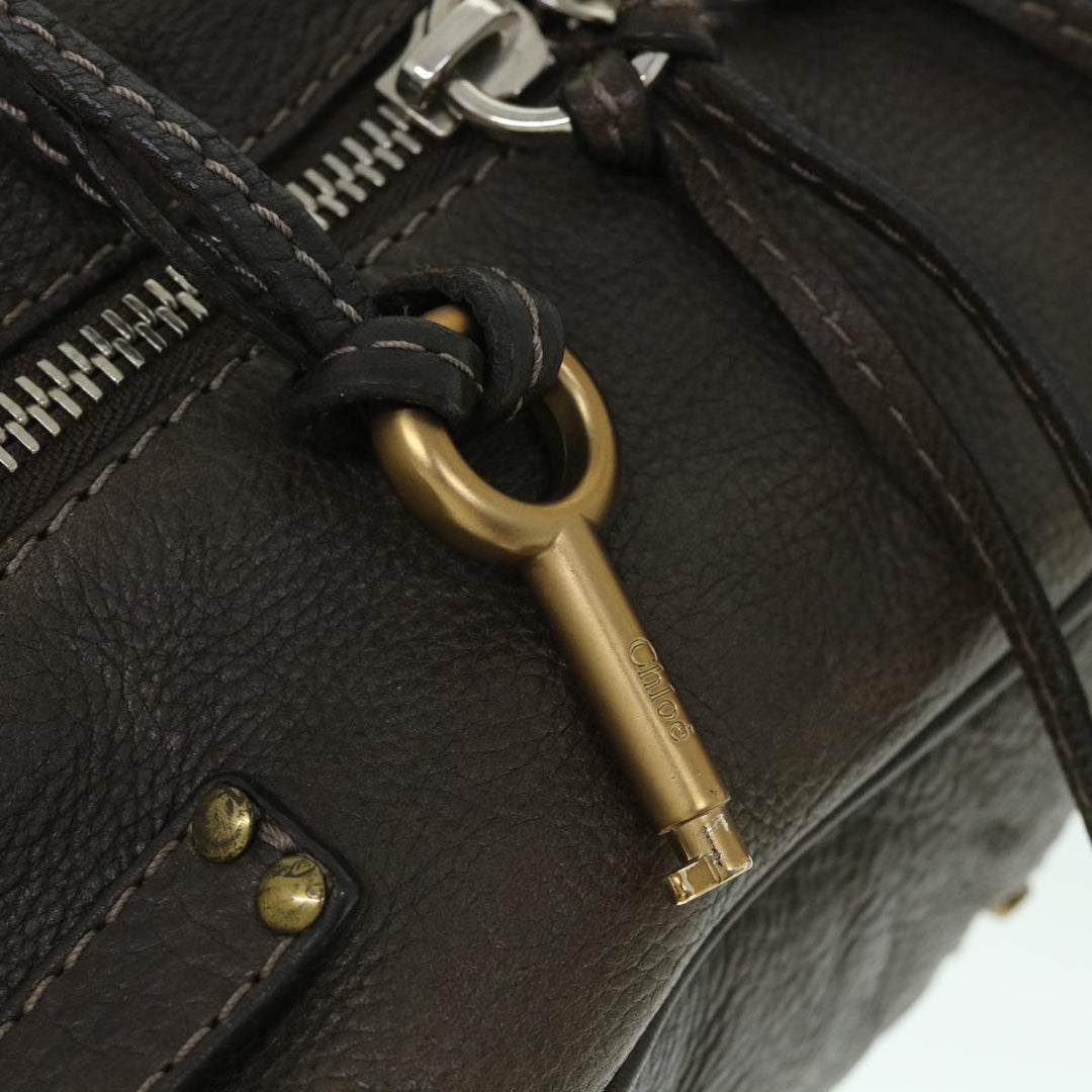 Chloe Paddington Shoulder Bag Leather Brown 54863