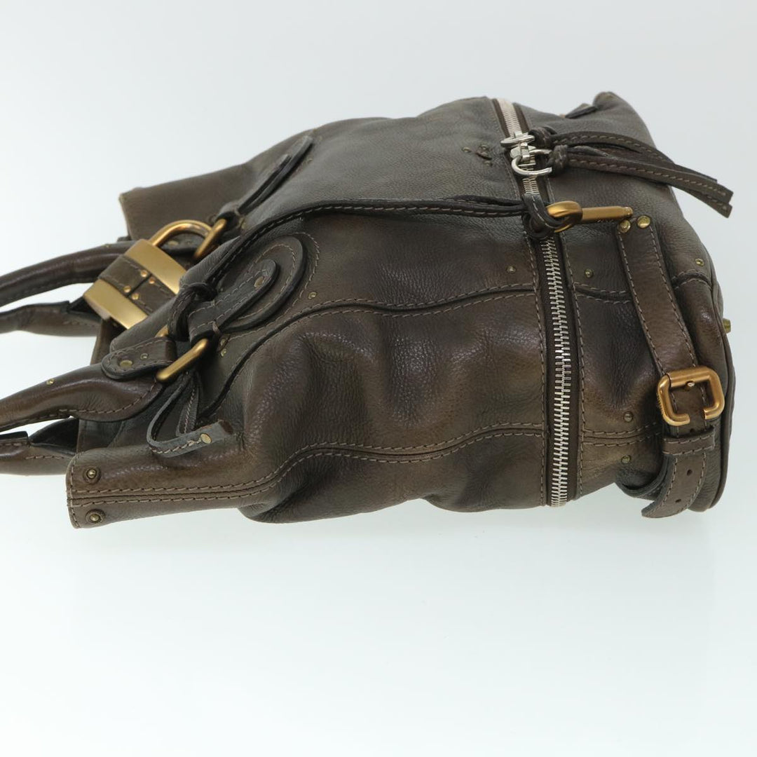 Chloe Paddington Shoulder Bag Leather Brown 54863