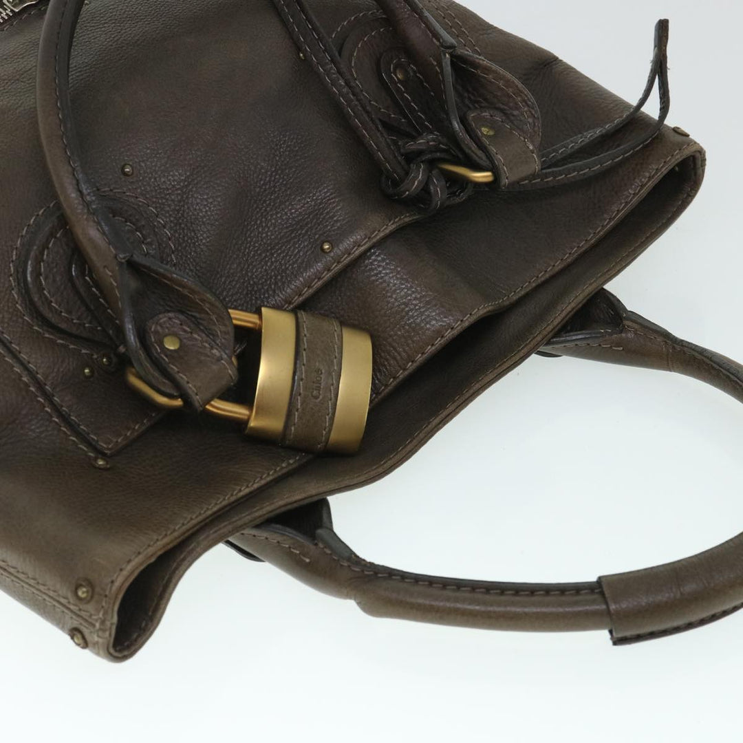 Chloe Paddington Shoulder Bag Leather Brown 54863