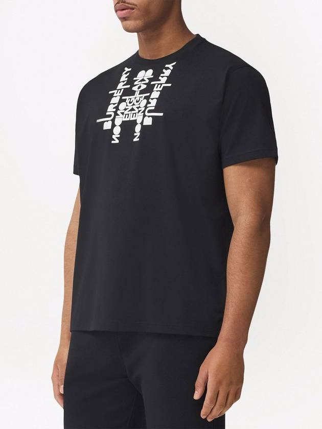 Burberry Logo Print Short Sleeve T-Shirt Black