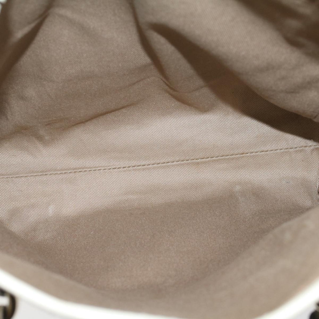 Celine Macadam Canvas Tote Bag Beige Auth 55082