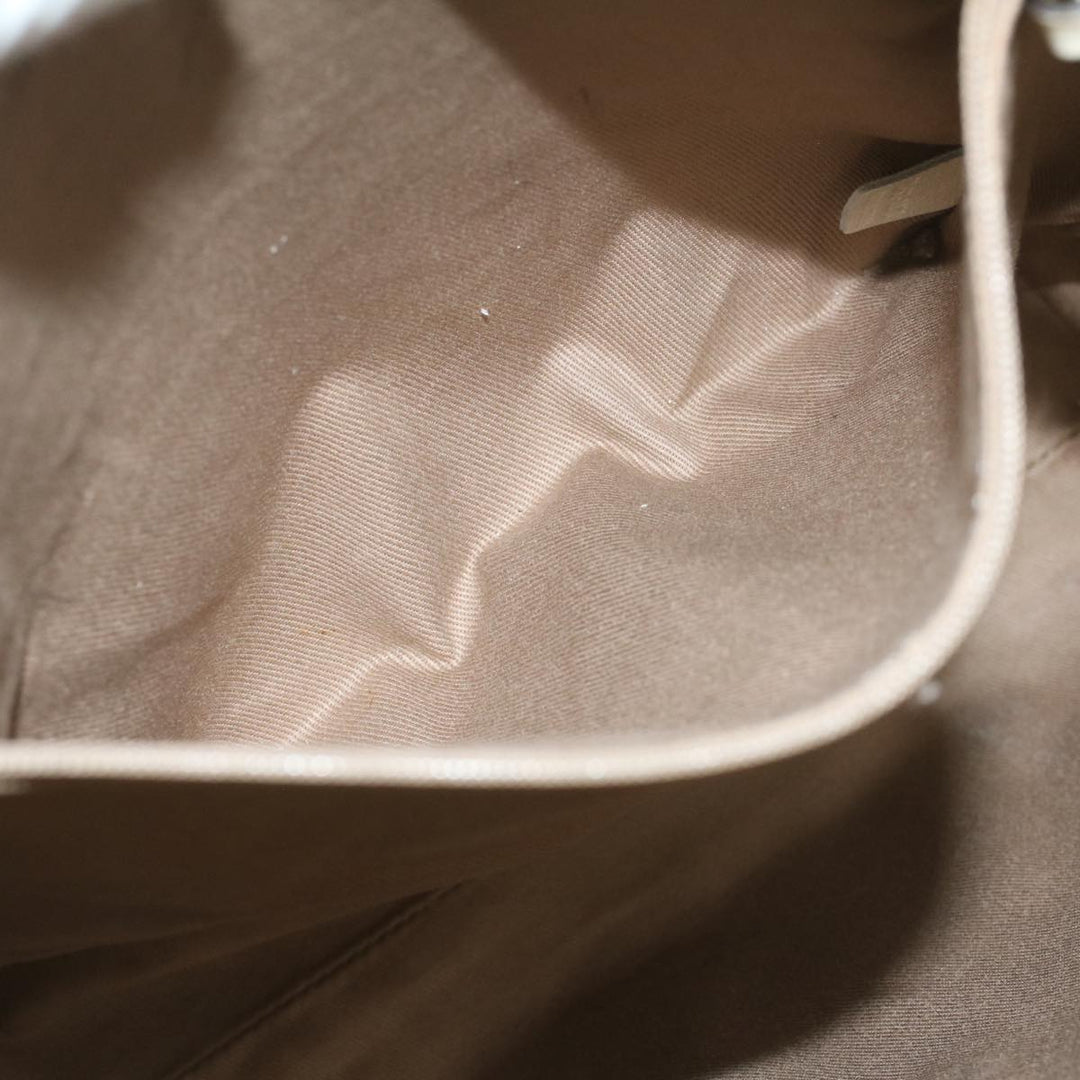 Celine Macadam Canvas Tote Bag Beige Auth 55082