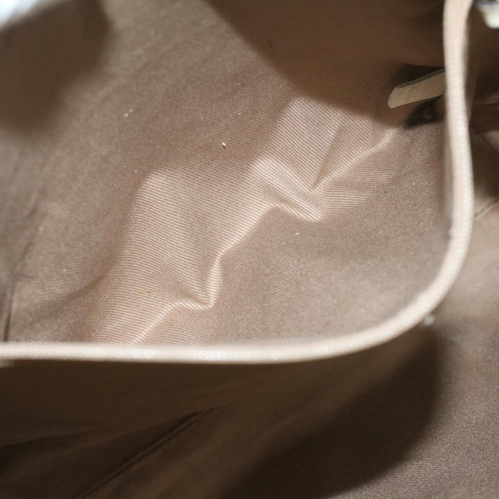 Celine Macadam Canvas Tote Bag Beige Auth 55082