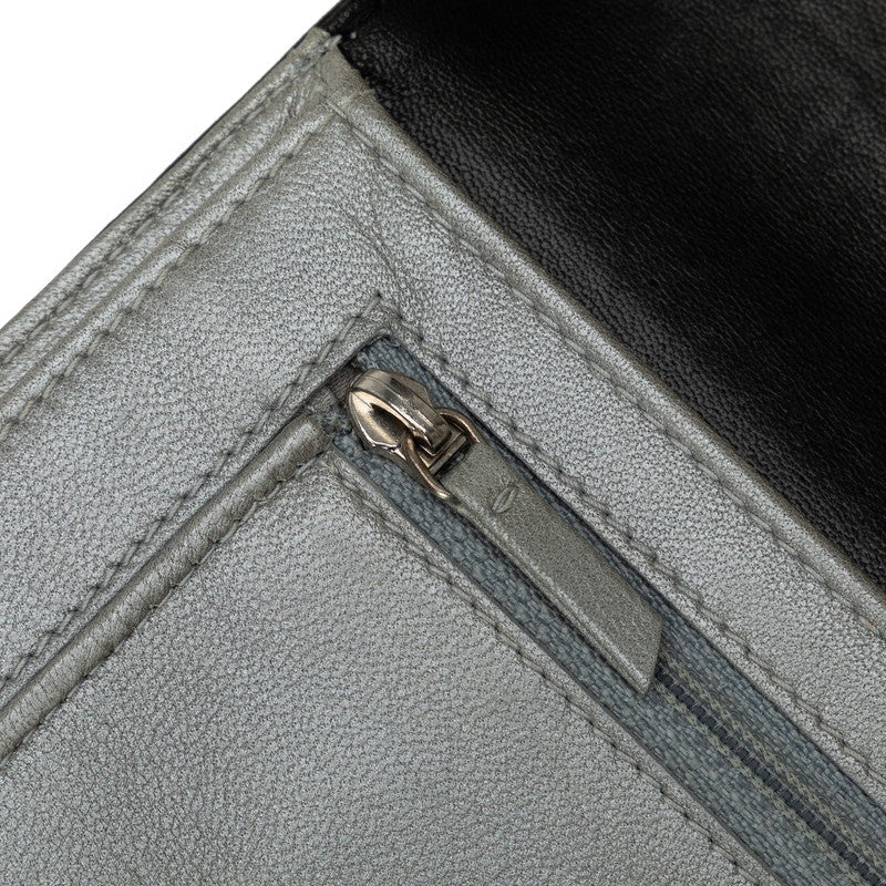 Top Quality Chanel CAMERIA COCOMARK Double Folded Wallet Black   CHANEL