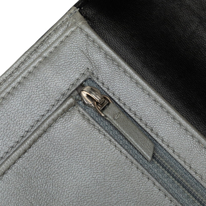 Top Quality Chanel CAMERIA COCOMARK Double Folded Wallet Black   CHANEL