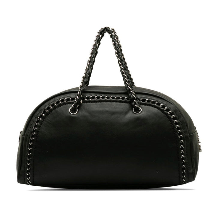 Top Quality Chanel Top Quality Chanel Luxury Line Shoulder Bag Leather Black Ladies Paris