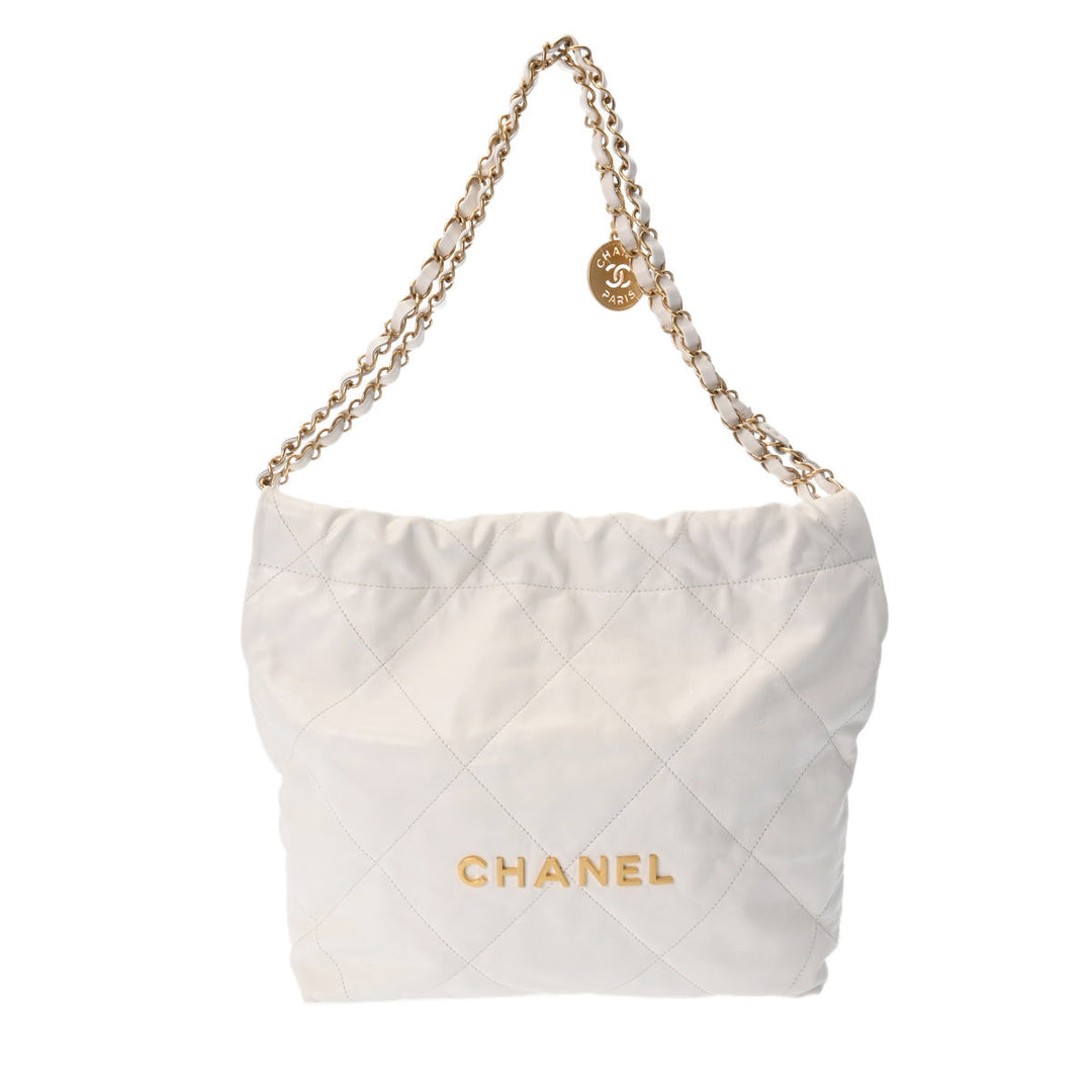 Top Quality Chanel Top Quality Chanel Top Quality Chanel 22 Small Handbag White Gold  AS3260  Shineykerf Handbags A-Rank Middle-Range Silver Silver Silver Silver Silver Gold