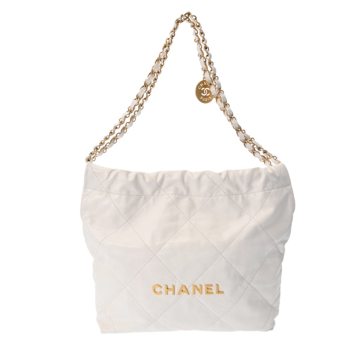 Top Quality Chanel Top Quality Chanel Top Quality Chanel 22 Small Handbag White Gold  AS3260  Shineykerf Handbags A-Rank Middle-Range Silver Silver Silver Silver Silver Gold