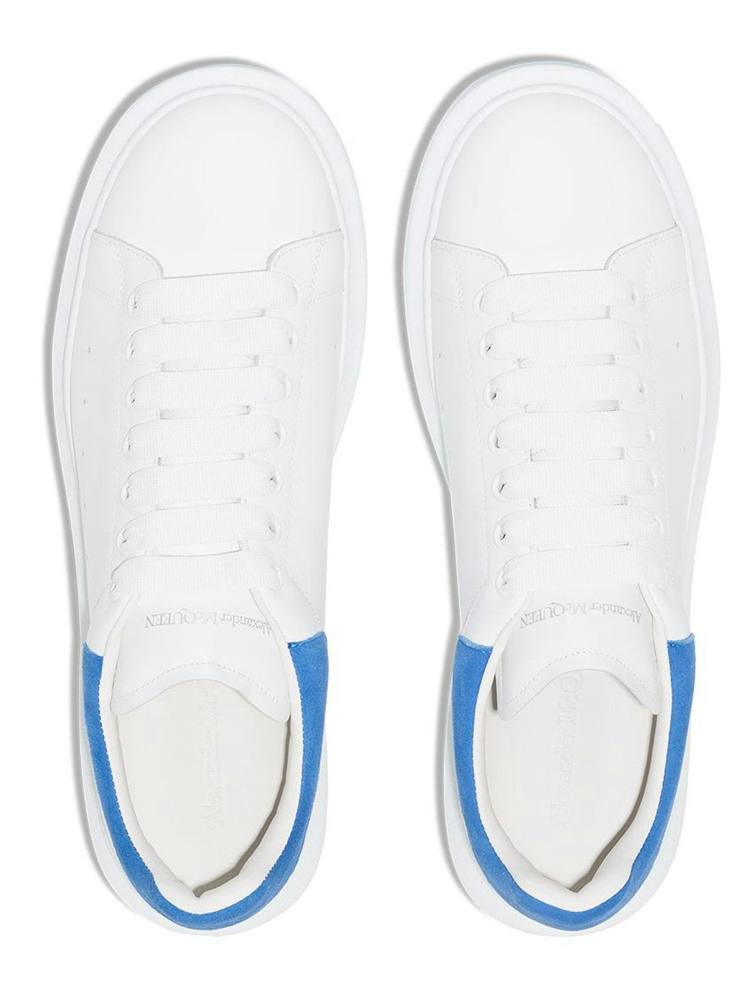 WHITE/BLUE OVERSIZE SNEAKERS