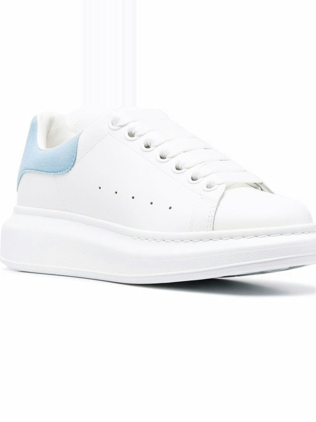 WHITE AND POWER BLUE OVERSIZED SNEAKERS
