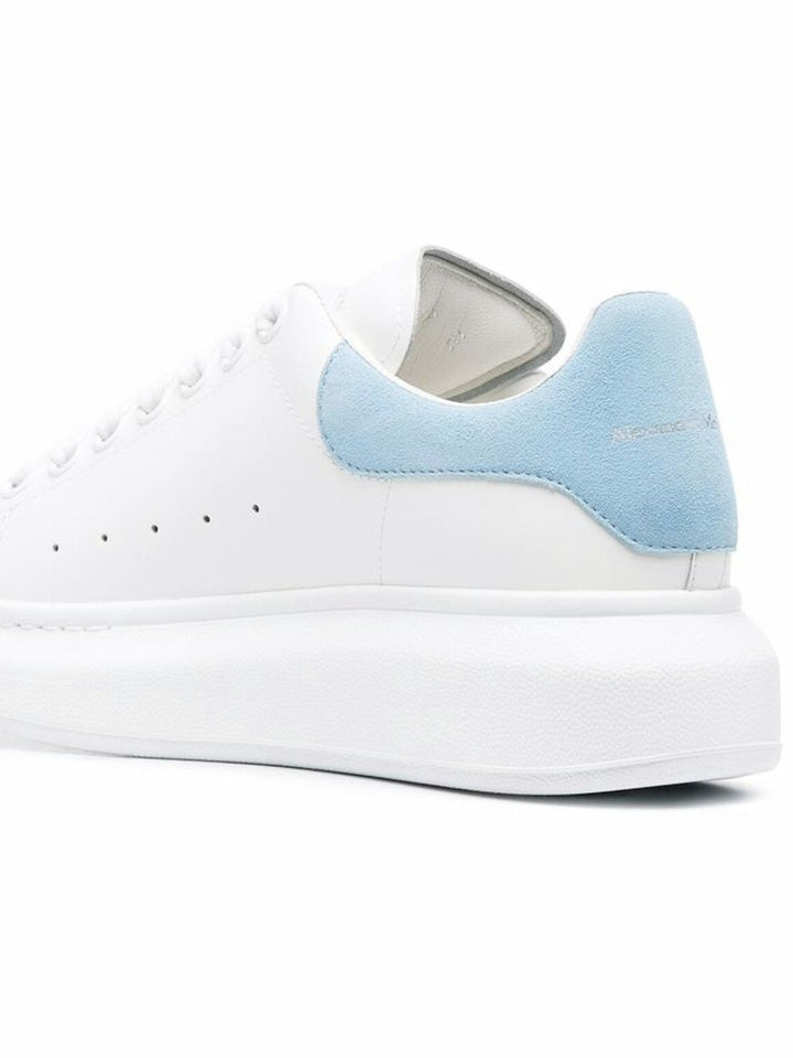 WHITE AND POWER BLUE OVERSIZED SNEAKERS