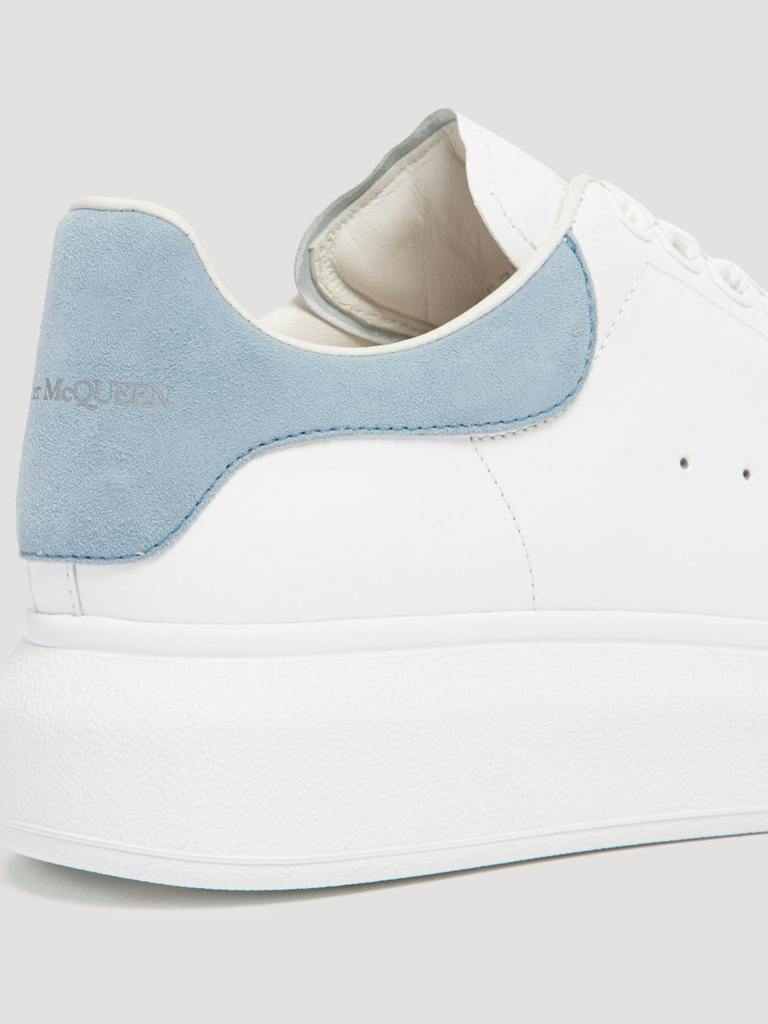 WHITE AND POWER BLUE OVERSIZED SNEAKERS