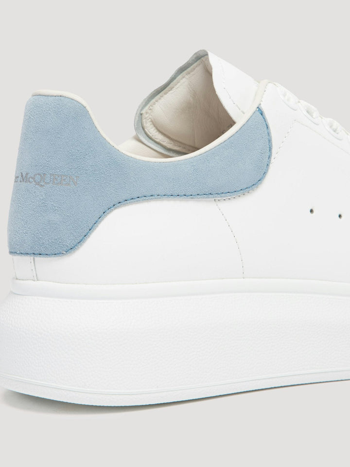 WHITE AND POWER BLUE OVERSIZED SNEAKERS
