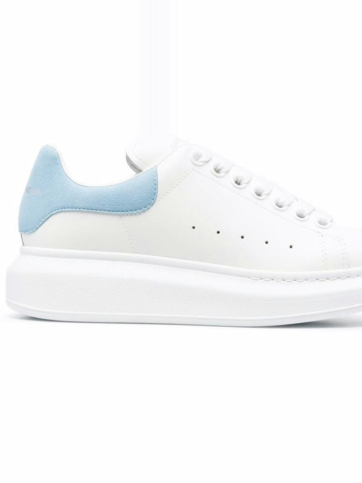 WHITE AND POWER BLUE OVERSIZED SNEAKERS