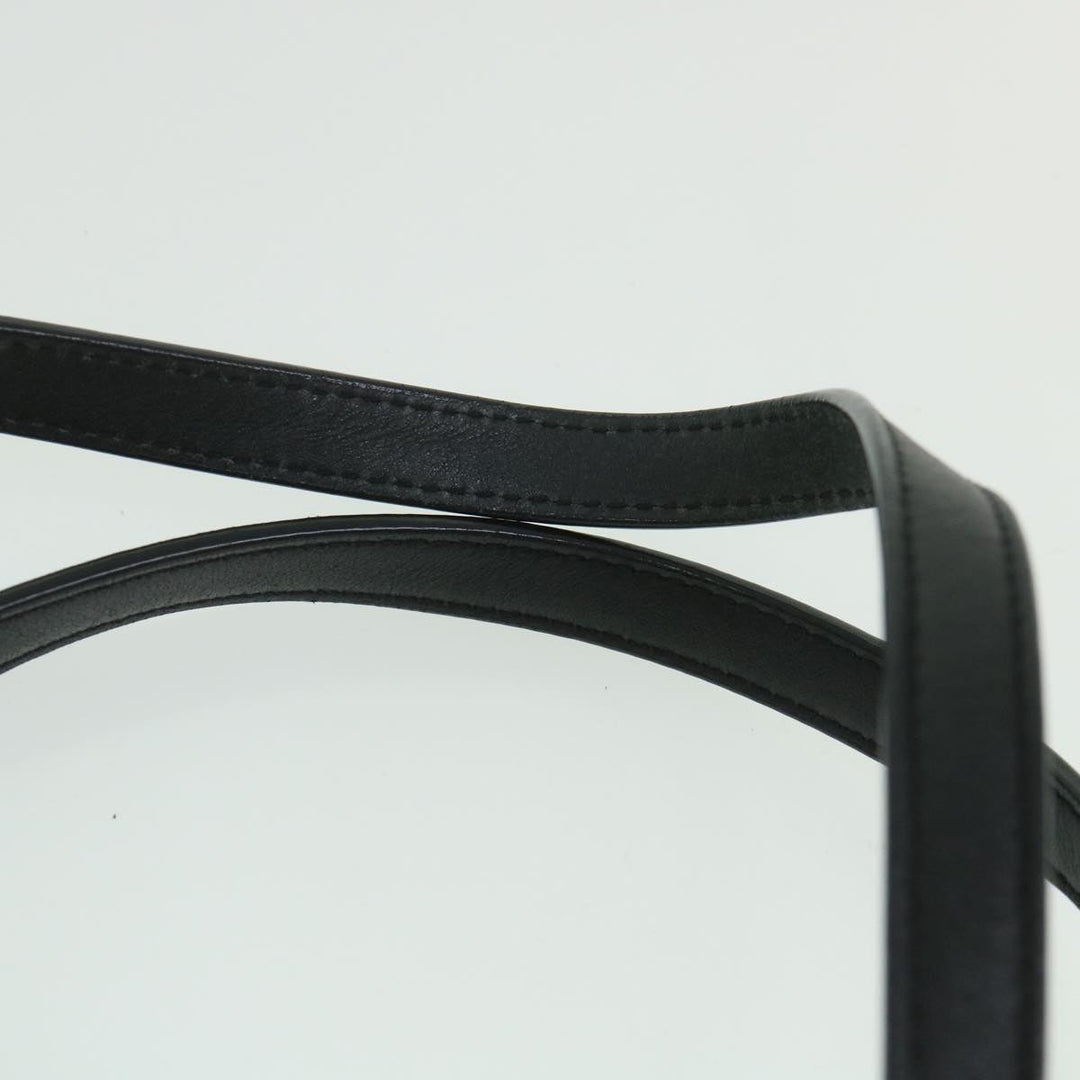 Burberry Tote Bag Nylon Beige Black Auth 55432