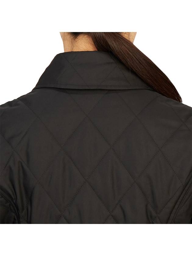 Burberry Diamond Quilted Thermoregulated Jacket Black
