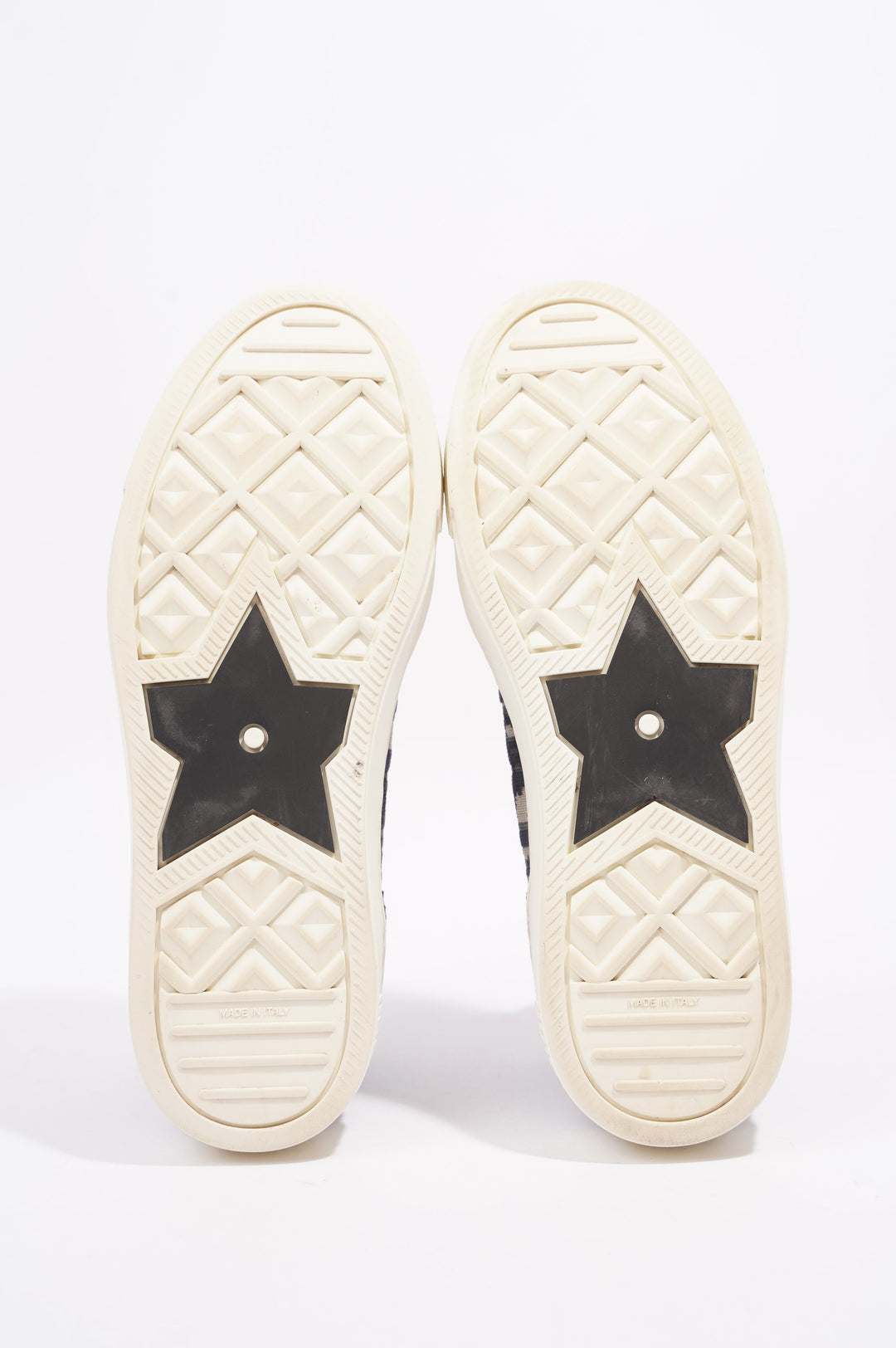 Christian Dior Walk 'n' Dior High-top Navy Oblique / White Fabric EU 38.5 UK 5.5