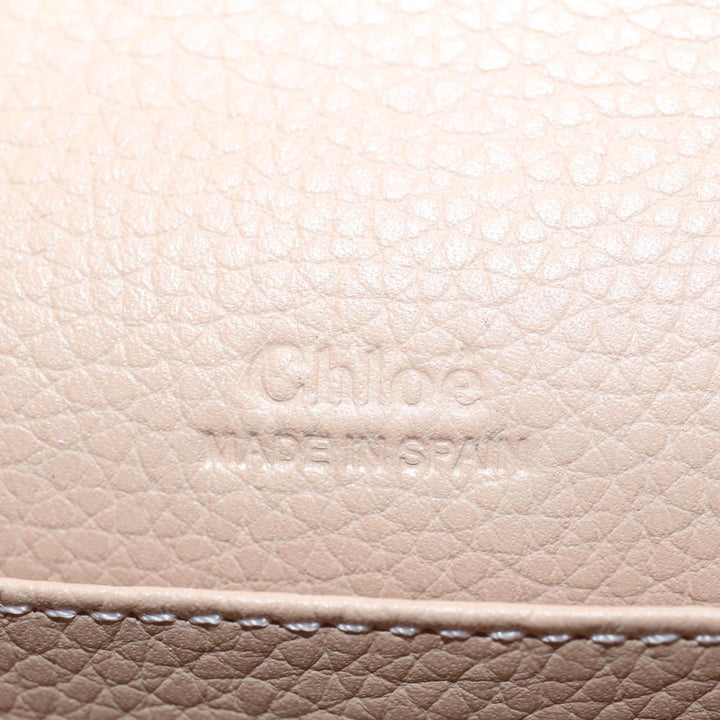 Chloe Long Wallet Leather Beige Pink 3P0171-H0Y 55677