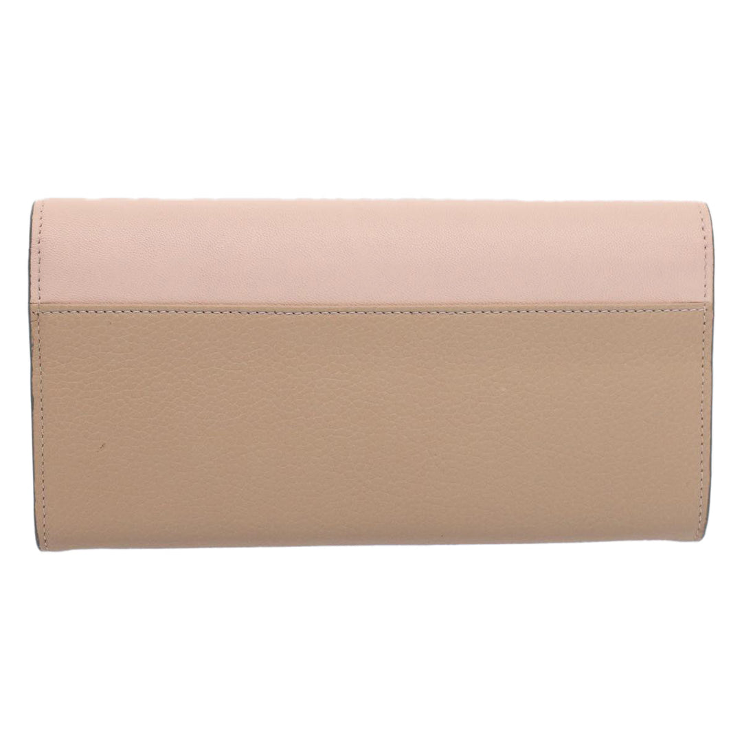Chloe Long Wallet Leather Beige Pink 3P0171-H0Y 55677