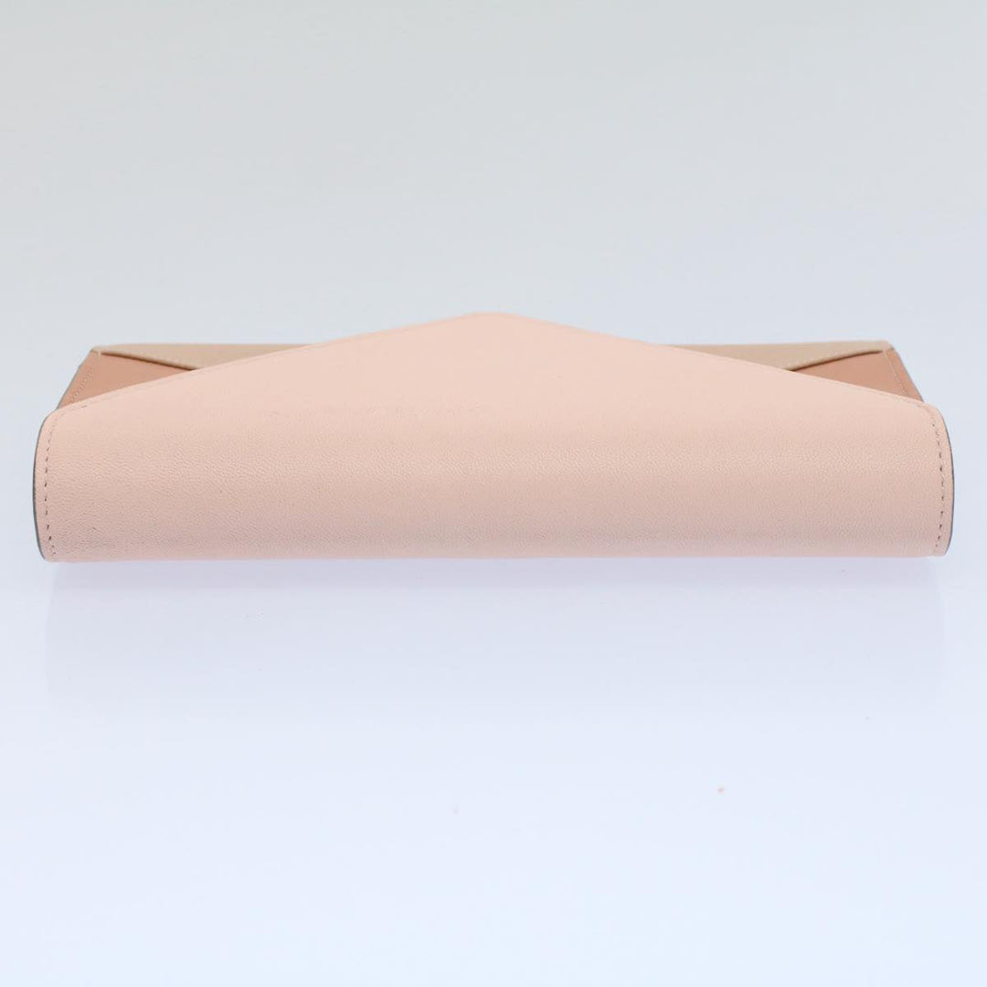 Chloe Long Wallet Leather Beige Pink 3P0171-H0Y 55677