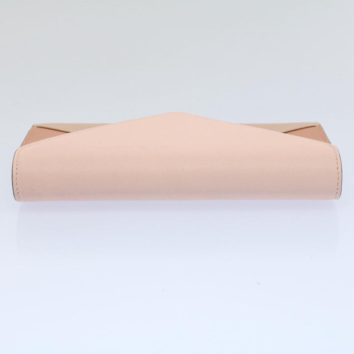 Chloe Long Wallet Leather Beige Pink 3P0171-H0Y 55677