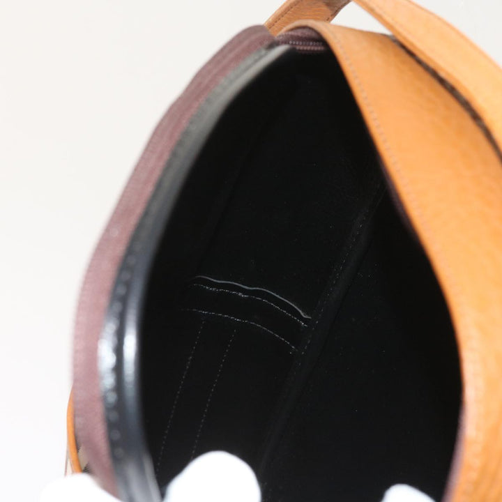 BURBERRYSs Nova Check Hand Bag Nylon Canvas Beige Auth 55746
